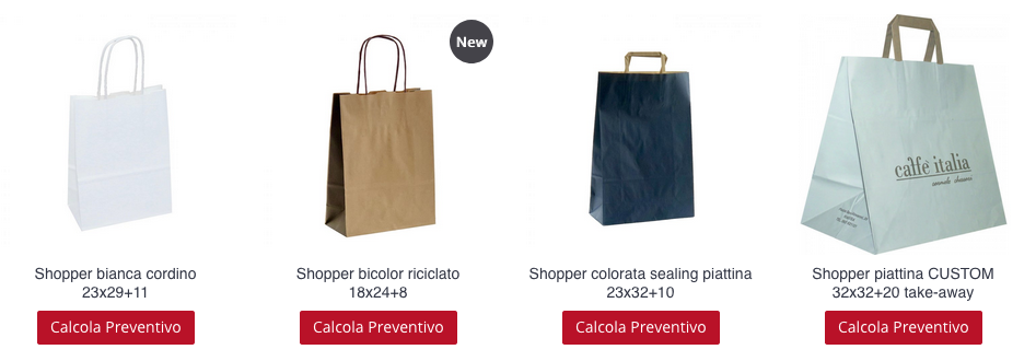 borse di carta personalizzate riciclate, luxury e molto altro